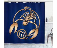 Blue Shower Curtain