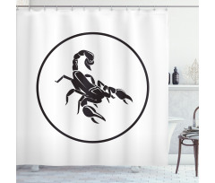 Simple Circle Shower Curtain