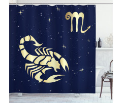 Night Sky Stars Shower Curtain