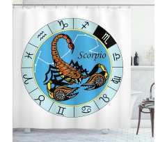Chart and Sign Shower Curtain