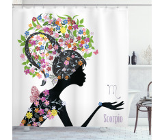 Floral Girl Shower Curtain
