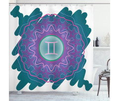 Doodle Mandala Shower Curtain