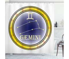 Circle and Signs Shower Curtain