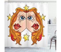 Twins of Zodiac Shower Curtain