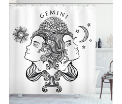 Mystic Happy Sad Shower Curtain