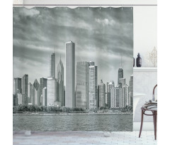 Waterfront City Shower Curtain