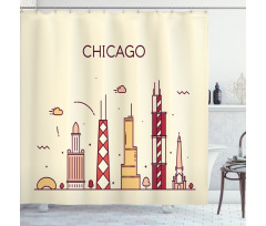 Doodle Town Shower Curtain