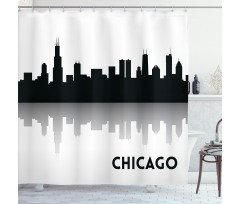Downtown Skyscapers Shower Curtain