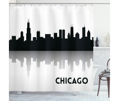 Downtown Skyscapers Shower Curtain