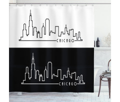 Minimalist City Shower Curtain