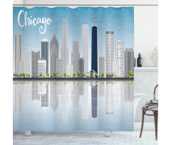 Skyscrapers American Shower Curtain