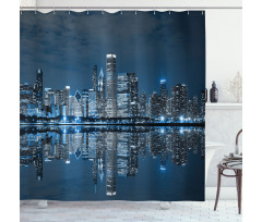 Sleeping City Shower Curtain
