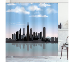 Missisippi River City Shower Curtain