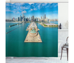 Navy Pier City Shower Curtain