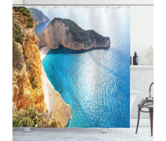 Zakynthos Island Coast Shower Curtain