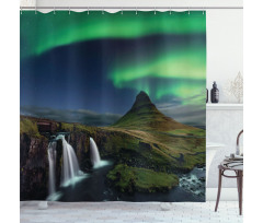 Waterfall Night Shower Curtain