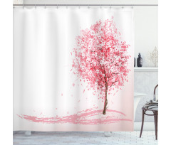 Far East Sakura Bloom Shower Curtain