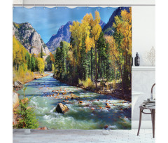 Mountains of Colorado Shower Curtain