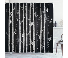 Sketch Jungle Shower Curtain