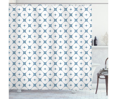 Rhombus Stars Shower Curtain