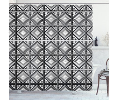 Geometric Mosaic Shape Shower Curtain