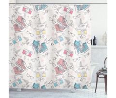 Grunge Teen Accessories Shower Curtain