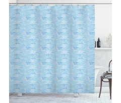 Cloudy Sky Chinese Shower Curtain