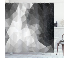 Polygon Triangle Shower Curtain