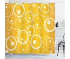 Circles and Dots Shower Curtain