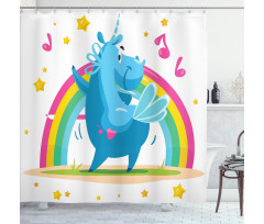 Cartoon Horse Shower Curtain