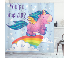 Pony in the Sky Shower Curtain