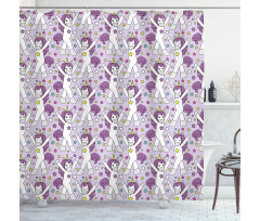 Colorful Stars Shower Curtain