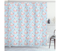 Animals Doughnuts Shower Curtain