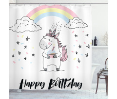 Cheerful Birthday Shower Curtain