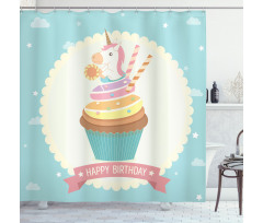 Fairy Cupcake Shower Curtain