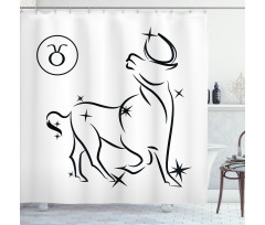 Animals Horoscope Shower Curtain