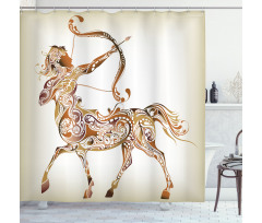 Centaur Pattern Shower Curtain