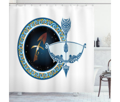 Bow Arrow Shower Curtain