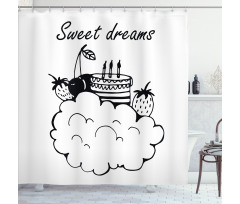 Birthday Theme Shower Curtain