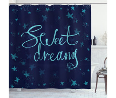 Starry Modern Shower Curtain