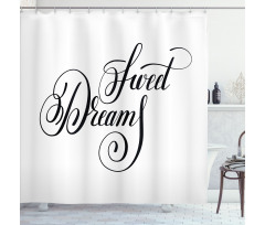 Modern Handwriting Shower Curtain