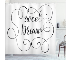 Romantic Curly Shower Curtain