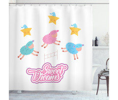 Cartoon Sheep Shower Curtain