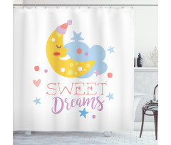 Stars and Moon Shower Curtain