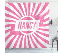 Popular Name in Pink Shower Curtain