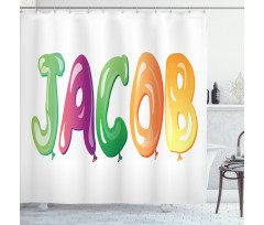 Traditional Male Name Shower Curtain