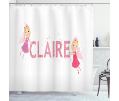 Fairy Tale Girl Name Shower Curtain