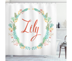 Celebratory Girl Name Classic Shower Curtain