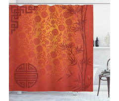 Traditional Nature Art Shower Curtain