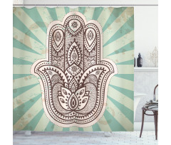 Middle Eastern Hand Shower Curtain